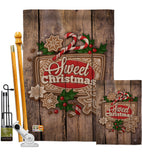 Winter Sweet Christmas - Christmas Winter Vertical Impressions Decorative Flags HG191103 Made In USA
