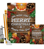 Christmas Spirt - Christmas Winter Vertical Impressions Decorative Flags HG192048 Made In USA