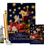 Christmas Wishes - Christmas Winter Vertical Impressions Decorative Flags HG192685 Made In USA