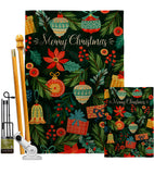 Colorful Ornament - Christmas Winter Vertical Impressions Decorative Flags HG192725 Made In USA