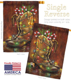 Xmas Boots - Christmas Winter Vertical Impressions Decorative Flags HG114002 Made In USA