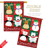 Pal's Greetings - Christmas Winter Vertical Impressions Decorative Flags HG114063 Made In USA