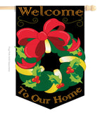 Christmas Reef - Christmas Winter Vertical Applique Decorative Flags HG114069