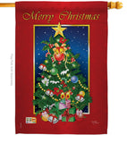 Merry Christmas Tree - Christmas Winter Vertical Impressions Decorative Flags HG114079 Imported