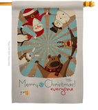 Everyone's Xmas - Christmas Winter Vertical Impressions Decorative Flags HG114109 Made In USA