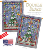 Merry Christmas to You - Christmas Winter Vertical Impressions Decorative Flags HG114124 Made In USA