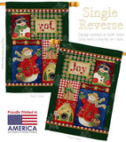 Joy Snow Woman - Christmas Winter Vertical Impressions Decorative Flags HG114134 Made In USA