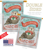 Christmas Like No Otter - Christmas Winter Vertical Impressions Decorative Flags HG114155 Made In USA