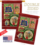 Happy Holiday Gingerbread - Christmas Winter Vertical Impressions Decorative Flags HG114162 Made In USA