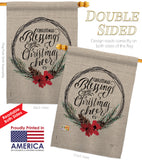 Christmas Blessings - Christmas Winter Vertical Impressions Decorative Flags HG114169 Made In USA