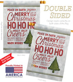 Christmas Wishes Words - Christmas Winter Vertical Impressions Decorative Flags HG114178 Made In USA