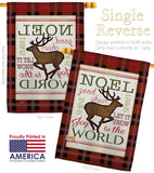 Cheer to Reindeer - Christmas Winter Vertical Impressions Decorative Flags HG114182 Made In USA