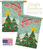 Christmas Bling It On - Christmas Winter Vertical Impressions Decorative Flags HG114196 Made In USA