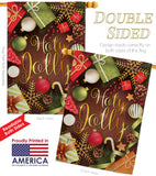 Have A Holy Jolly - Christmas Winter Vertical Impressions Decorative Flags HG114221 Made In USA