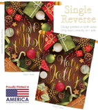 Have A Holy Jolly - Christmas Winter Vertical Impressions Decorative Flags HG114221 Made In USA