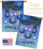 Christmas Ornament - Christmas Winter Vertical Impressions Decorative Flags HG114237 Made In USA