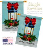 Christmas Lantern - Christmas Winter Vertical Impressions Decorative Flags HG114244 Made In USA