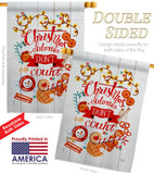 Christmas Calories - Christmas Winter Vertical Impressions Decorative Flags HG114246 Made In USA