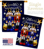 Nutcrackers - Christmas Winter Vertical Impressions Decorative Flags HG114249 Made In USA