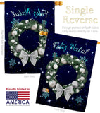 Vela Feliz Navidad - Christmas Winter Vertical Impressions Decorative Flags HG120016 Made In USA