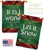 Christmas Snow - Christmas Winter Vertical Impressions Decorative Flags HG120281 Made In USA