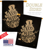 Very Merry - Christmas Winter Vertical Impressions Decorative Flags HG137267 Made In USA