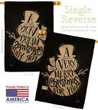 Very Merry - Christmas Winter Vertical Impressions Decorative Flags HG137267 Made In USA