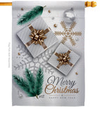 Christmas Presents - Christmas Winter Vertical Impressions Decorative Flags HG137280 Made In USA