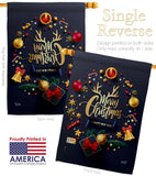 Christmas & New Year - Christmas Winter Vertical Impressions Decorative Flags HG137286 Made In USA