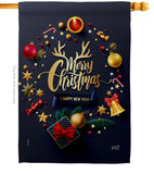 Christmas & New Year - Christmas Winter Vertical Impressions Decorative Flags HG137286 Made In USA