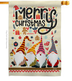 Christmas Gnome - Christmas Winter Vertical Impressions Decorative Flags HG137322 Made In USA