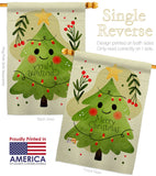 Mr Christmas Tree - Christmas Winter Vertical Impressions Decorative Flags HG137613 Made In USA