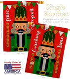 Cracking Christmas - Christmas Winter Vertical Impressions Decorative Flags HG192259 Made In USA