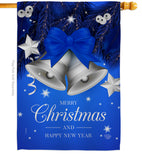 Christmas Bells - Christmas Winter Vertical Impressions Decorative Flags HG192263 Made In USA
