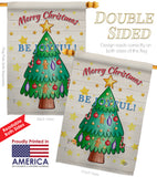 Be Joyful - Christmas Winter Vertical Impressions Decorative Flags HG192296 Made In USA