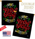 Jolly Holiday - Christmas Winter Vertical Impressions Decorative Flags HG192358 Made In USA