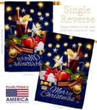 Christmas Wishes - Christmas Winter Vertical Impressions Decorative Flags HG192685 Made In USA