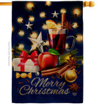 Christmas Wishes - Christmas Winter Vertical Impressions Decorative Flags HG192685 Made In USA
