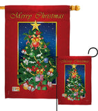 Merry Christmas Tree - Christmas Winter Vertical Impressions Decorative Flags HG114079 Imported