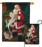 Santa's List - Christmas Winter Vertical Impressions Decorative Flags HG114088 Made In USA