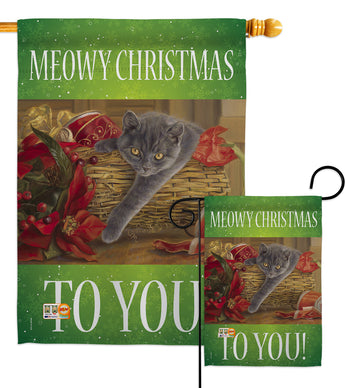 Trouble - Christmas Winter Vertical Impressions Decorative Flags HG114098 Made In USA