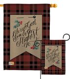 Glory to God - Christmas Winter Vertical Impressions Decorative Flags HG114168 Made In USA