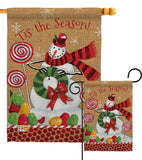 Sweet Celebrate Fun - Christmas Winter Vertical Impressions Decorative Flags HG114209 Made In USA