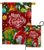 Merry Christmas - Christmas Winter Vertical Impressions Decorative Flags HG114232 Made In USA