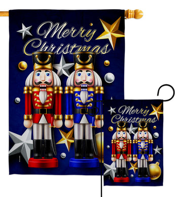 Nutcrackers - Christmas Winter Vertical Impressions Decorative Flags HG114249 Made In USA