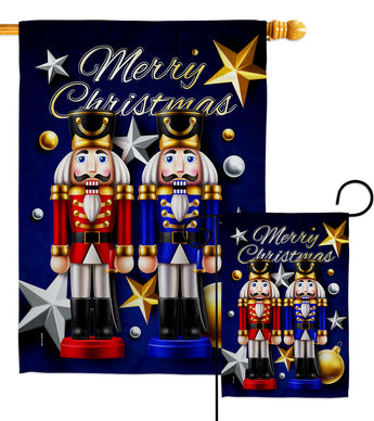 Nutcrackers - Christmas Winter Vertical Impressions Decorative Flags HG114249 Made In USA