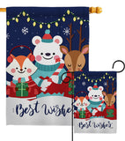 Christmas Buddy - Christmas Winter Vertical Impressions Decorative Flags HG137299 Made In USA