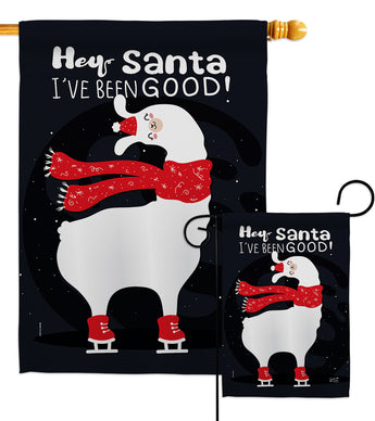 I've Been Good - Christmas Winter Vertical Impressions Decorative Flags HG137314 Made In USA