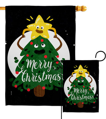 Christmas Buddy - Christmas Winter Vertical Impressions Decorative Flags HG137615 Made In USA