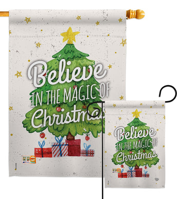 Magic of Christmas - Christmas Winter Vertical Impressions Decorative Flags HG191062 Made In USA